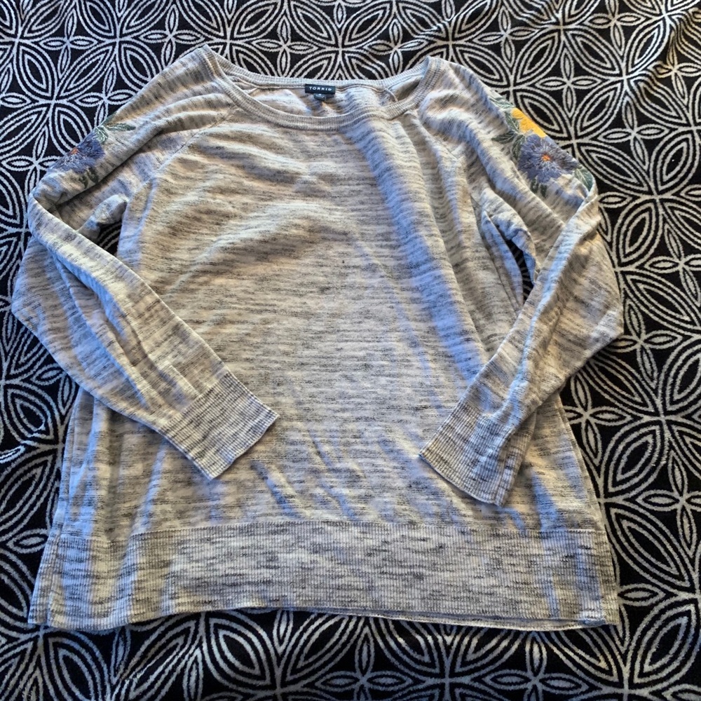 Torrid Flower Embelished Sweater